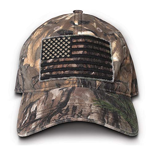 Buck Wear Herren Smooth Operator Hat mit Black-Out American Flag One Size Camouflage von Buck Wear