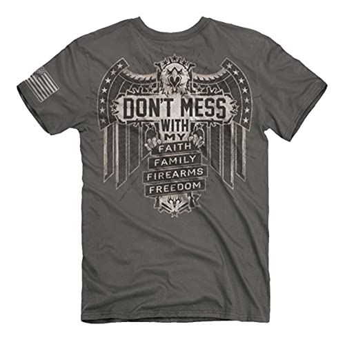 Buck Wear Unisex-Erwachsene 2036-XL T-Shirt mit Aufschrift Don't Mess t, Anthrazit, X-Large von Buck Wear
