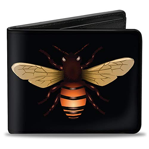 Buckle-Down Herren Bifold Wallet Bees, 10,2 x 8,9 cm, Bienen, 4.0" x 3.5", Buckle-down Bifold Wallet Bienen von Buckle-Down