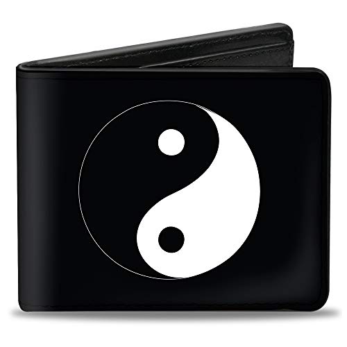 Buckle-Down Herren-Geldbörse Yin Yang, mehrfarbig, 10,2 x 8,9 cm, multi, 4.0" x 3.5", Buckle-down Faltbörse Yin Yang von Buckle-Down