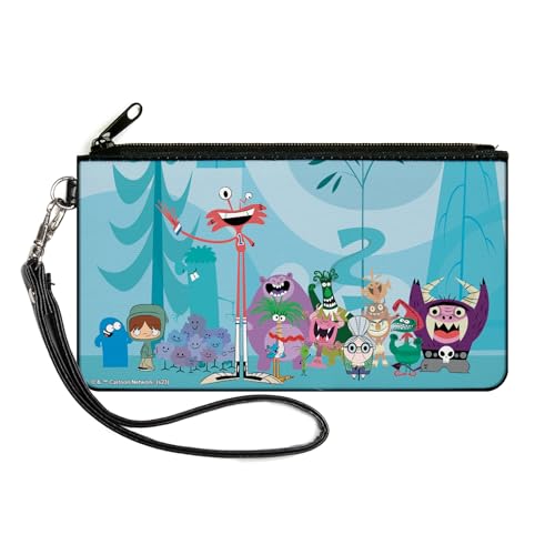 Buckle-Down Warner Bros. Animation Zip Around Wallet, Fosters Home For Imaginary Friends Group Pose Blues, Canvas, Blau, Large, Casual von Buckle-Down