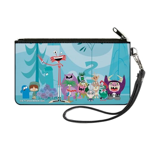 Buckle-Down Warner Bros. Animation Zip Around Wallet, Fosters Home For Imaginary Friends Group Pose Blues, Canvas, Blau, SMALL, Casual von Buckle-Down