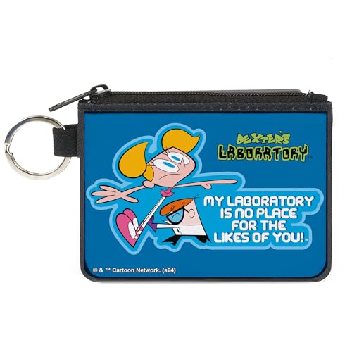 Buckle-Down Warner Bros. Animation Zip Around Wallet Dexters Laboratory No Place For The Likes of You Pose Blues, Canvas, Blau, X-SMALL, Casual von Buckle-Down