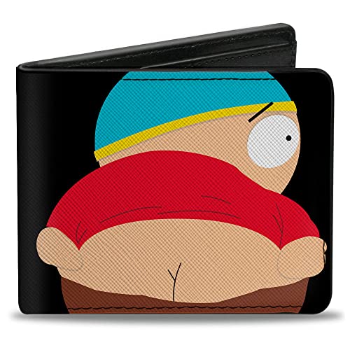 Comedy Central Wallet, Bifold, South Park Cartman Mooning Pose und Logo, veganes Leder, Schwarz, 4.0" x 3.5", Casual von Buckle-Down