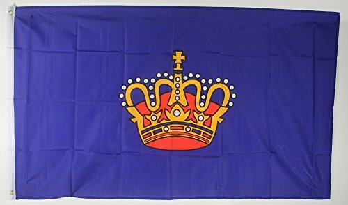 Buddel-Bini Flagge Fahne Fehmarn Krone Ostsee wetterfest und lichtecht für innen und aussen von Buddel-Bini
