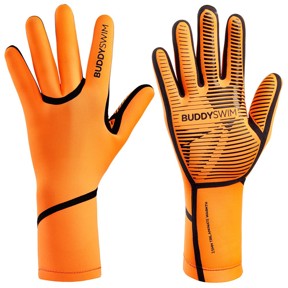 Buddyswim Trilaminate Warmth 2.5 Mm Neoprene Gloves Orange L von Buddyswim