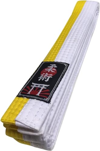 Budodrake Ju Jutsu/Jiu-Jitsu Gürtel weiß-gelb (200) von Budodrake