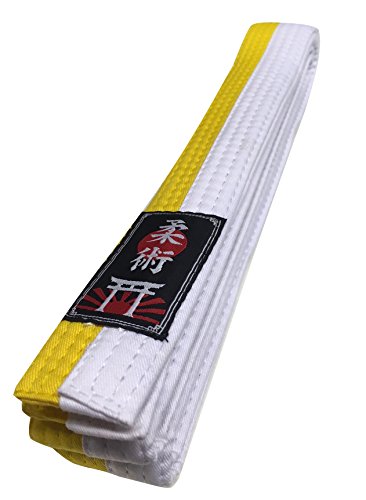 Budodrake Ju Jutsu/Jiu-Jitsu Gürtel weiß-gelb (220) von Budodrake
