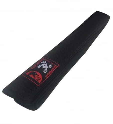 Budodrake Schwarzgurt 4 cm breit, Karate Judo Taekwondo Aikido schwarzer Gürtel (240) von Budodrake