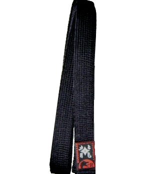 Budodrake Schwarzgurt Kunstseide, extra weich und glänzend, Budogürtel, Karategürtel, Judogürtel, Taekwondogürtel schwarz (260) von Budodrake