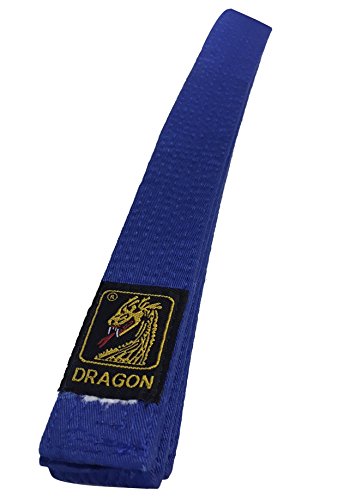 Karategürtel Judogürtel Budogürtel Dragon Blau 100 % Baumwolle (240) von Budodrake