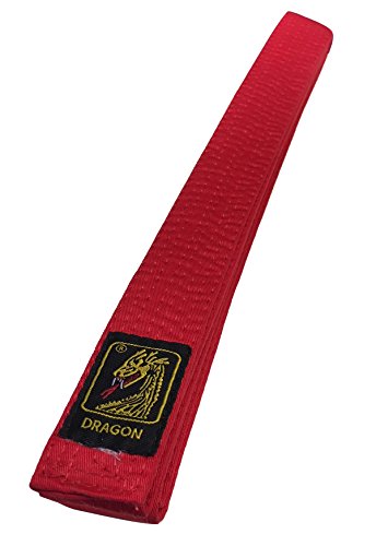 Karategürtel Judogürtel Budogürtel Dragon Rot 100% Baumwolle (220) von Budodrake