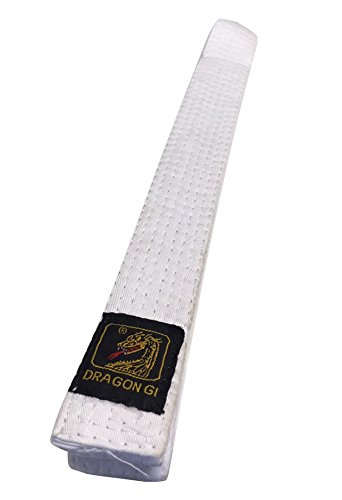 Karategürtel Judogürtel Budogürtel Dragon Weiß 100% Baumwolle (240) von Budodrake