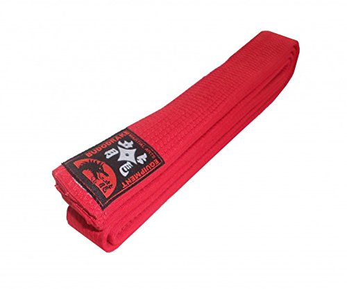 Karategürtel Judogürtel Taekwondogürtel rot (330) von Budodrake