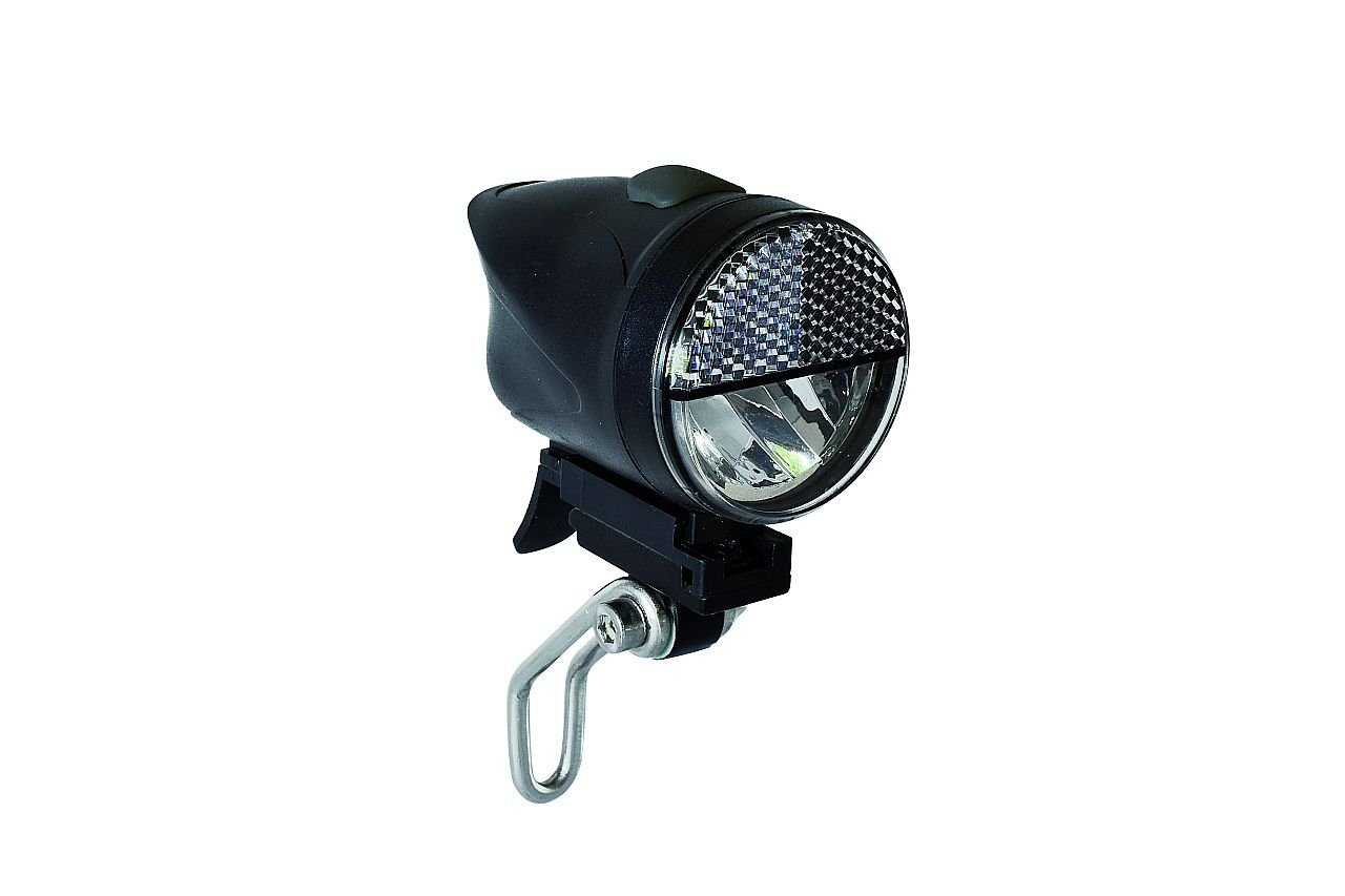 Büchel Fahrradbeleuchtung LED Scheinwerfer Batterie 40 Lux Akku Sport STVZO USB Ladebuchse von Büchel