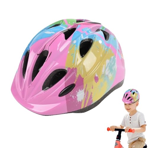 Buerfu Fahrradhelme für Kinder,Helme für Kinder,Skating-Helme Jungen - Verstellbare Helme mit Farbverlauf, Helme für Kinder, Kleinkinder, Mädchen und Jungen zum Radfahren, Skaten, Fahrrad, Roller von Buerfu