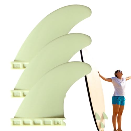 Buerfu Flosse für Paddle Board,Paddle Board Finne,3 Stück Nylon-Fiberglas-Ersatz-Surfbrettflossen | Paddleboard-Zubehör, dekoratives, multifunktionales, einfach zu installierendes Surfzubehör für von Buerfu