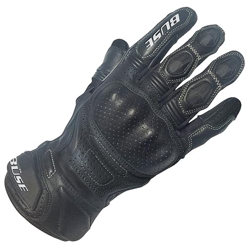 Büse Miles perforierte Motorrad Handschuhe (Black,11) von Büse