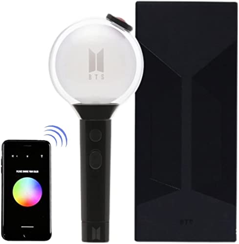 BTS Official Lightstick Map of The Soul Special Edition/Ver 4 Bluetooth APP Adjust Color Concert Cheers and Light (inklusive 7 Karten) von Bueuwe