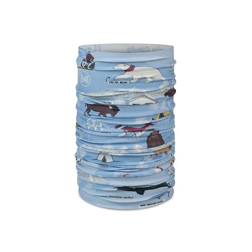 Buff®| Original EcoStretch Multifunktionstuch Junge Mädchen, Schal, Schlauchförmig, Multifunktional, Hals und Kopf, Laufen, Gehen, Wandern, Nachhaltig, Leicht, Einheitsgröße, Blau von Buff