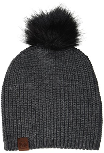 Buff Damen Knitted Hat Adalwolf Mütze, Steel Grey, One Size von Buff