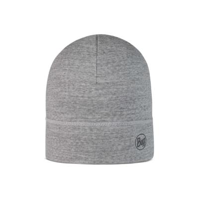 Buff Merino Lightweight Beanie Solid Light Grey von Buff