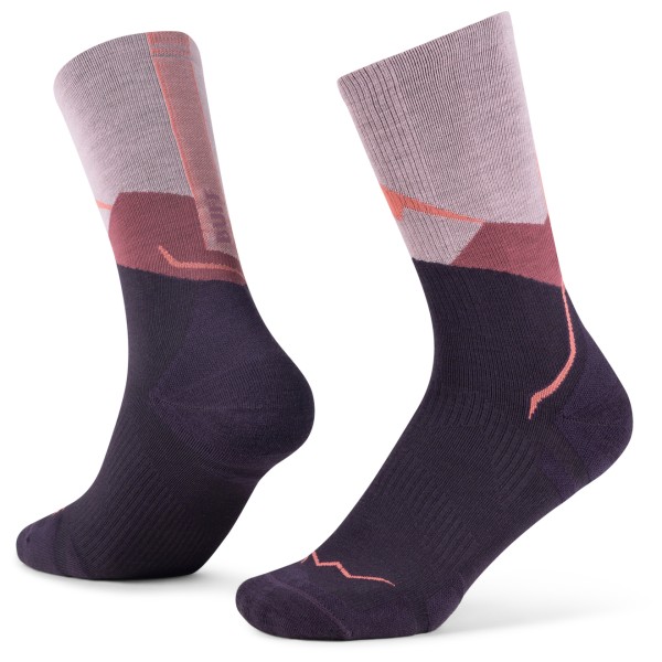 Buff - Merino Lightweight Crew Sock LWC1 - Merinosocken Gr XL - EU: 45-47 bunt von Buff
