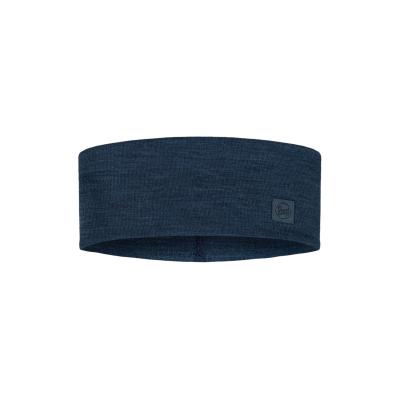 Buff Merino Wide Headband Solid Night Blue von Buff