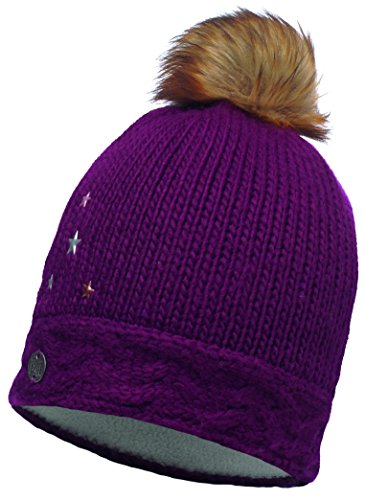 Buff Unisex Kinder Gestrickte und Polarmütze Kopfbedeckung, Darsy Amaranth Purple/Mardi Grape, Einheitsgröße von Buff