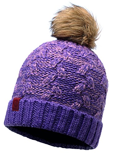 Buff Damen Mütze Knitted und Polar Hat Kiam, Deep Grape, Erwachsene, 116037.604.10.00 von Buff