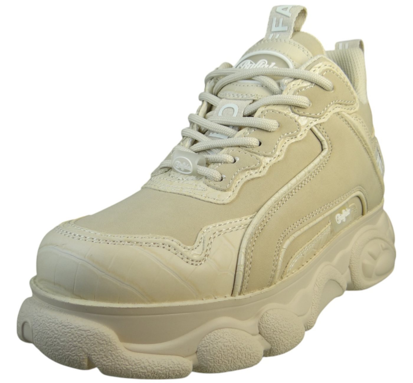 Buffalo 1636467 Low Top Beige Animal Mix Sneaker von Buffalo
