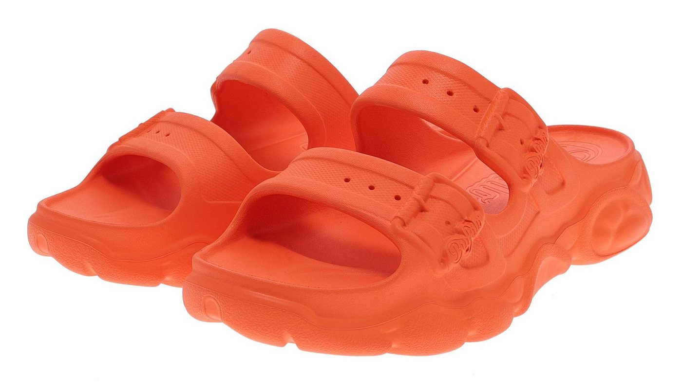 Buffalo CLD ARI SLIDE Orange Sneaker Vegane Damen Sandale mit 4 cm hohem Absatz von Buffalo