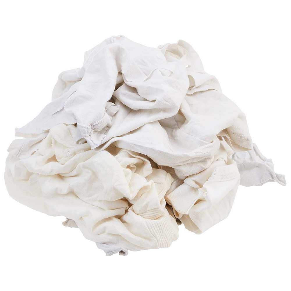 Buffalo Recycled T-shirt Wipers 25 Lbs Box Weiß von Buffalo