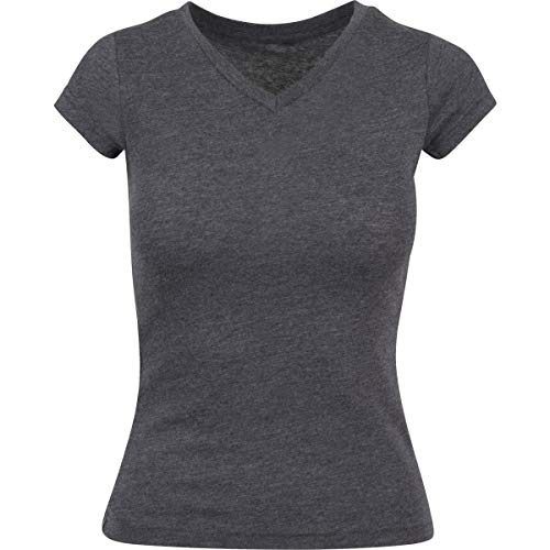 Build Your Brand Damen Ladies Basic Tee T-Shirt, Charcoal, S von Build Your Brand