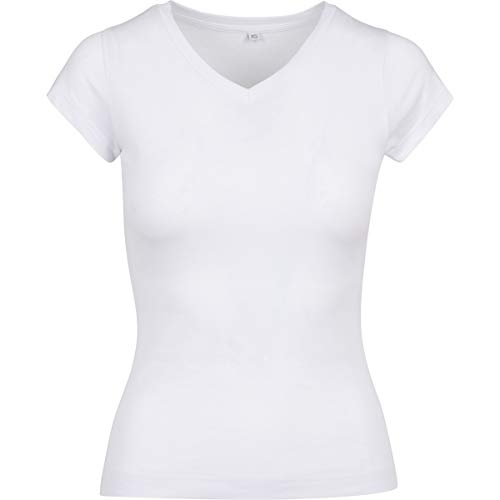 Build Your Brand Damen BY062-Ladies Basic Tee T-Shirt, White, L von Build Your Brand