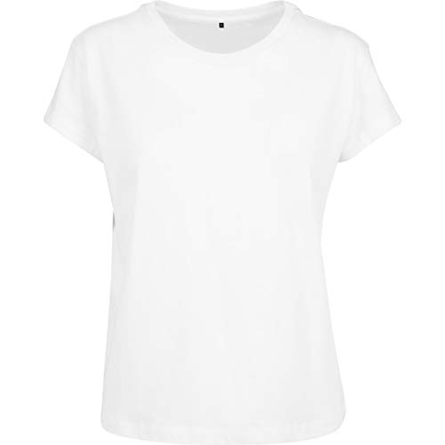 Build Your Brand Damen BY052-Ladies Box Tee T-Shirt, White, M von Build Your Brand
