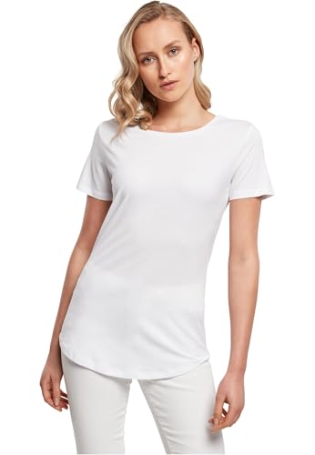 Build Your Brand Damen Ladies Fit Tee T-Shirt, White, M von Build Your Brand