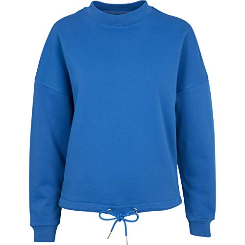 Build Your Brand Damen BY058-Ladies Oversize Crewneck Sweatjacke, Cobalt Blue, XS von Build Your Brand