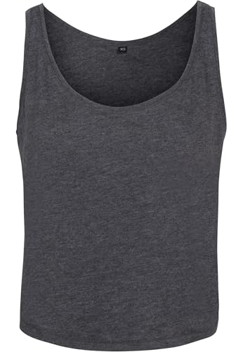 Build Your Brand Damen Ladies Oversized Tanktop T-Shirt, Charcoal, S von Build Your Brand