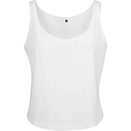 Build Your Brand Damen BY051-Ladies Oversized Tanktop T-Shirt, White, S von Build Your Brand