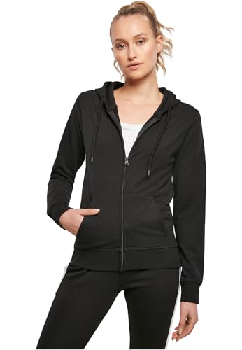 Build Your Brand Damen BY069-Ladies Terry Zip Hoody Sweatjacke, Black, M von Build Your Brand