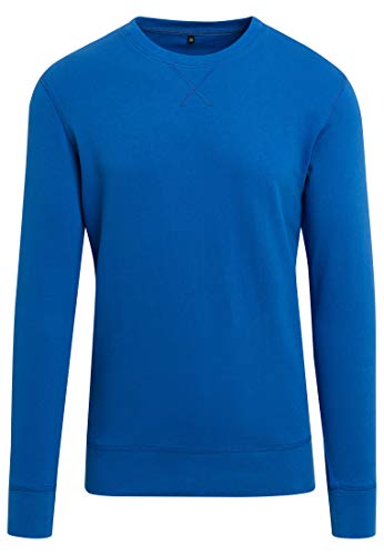 Build Your Brand Herren Light Crew Sweater, Cobalt Blue, M von Build Your Brand