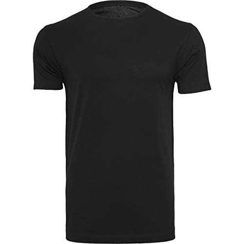 Build Your Brand Herren Light T-Shirt Round Neck, Black, XL von Build Your Brand