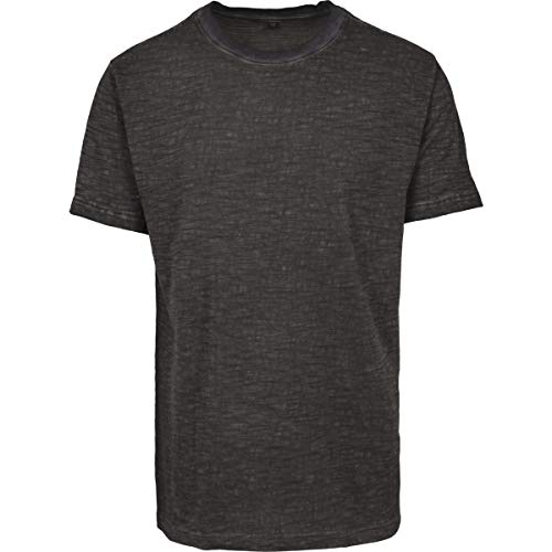 Build Your Brand Herren BY072-Spray Dye Tee T-Shirt, Darkgrey, M von Build Your Brand