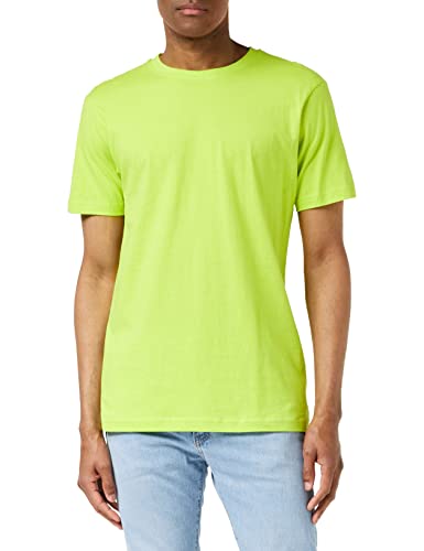 Build Your Brand Herren T-Shirt Round Neck, frozen yellow, L von Build Your Brand