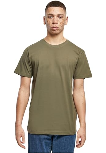 Build Your Brand Herren T-Shirt Round Neck, olive, XXL von Build Your Brand