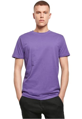 Build Your Brand Herren T-shirt Round Neck T Shirt, Ultraviolet, M EU von Build Your Brand