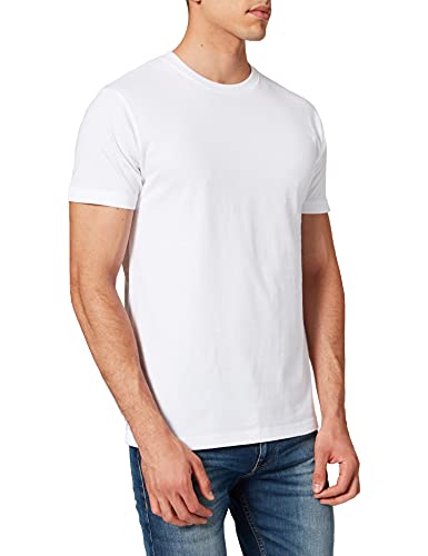 Build Your Brand Herren T-Shirt Round Neck, white, XS von Build Your Brand