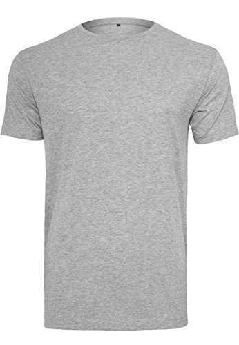 Build Your Brand Light T-Shirt Round Neck, L, Heather Grey von Build Your Brand