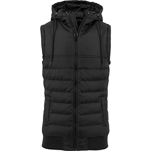 Build Your Brand Men's BY046-Bubble Vest Bubble, blk/blk, M von Build Your Brand